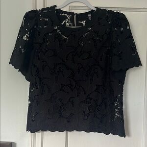 Elegant Black Lace Top